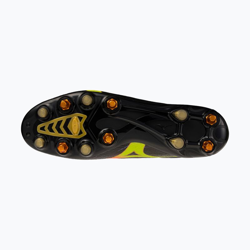 Încălțăminte de fotbal Mizuno Alfa III Elite Mix black/lava orange/evening primrose 4