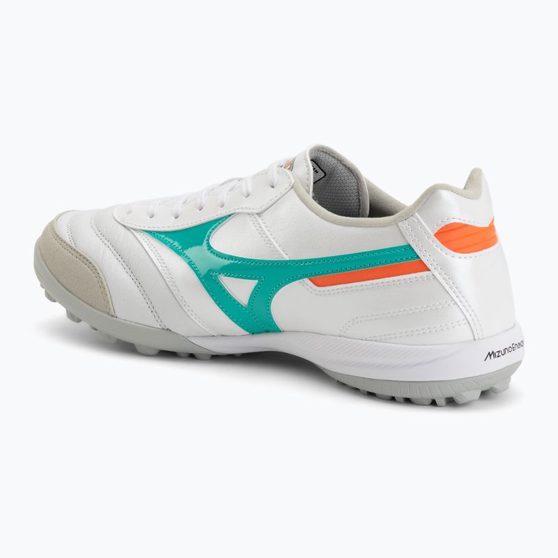 Încălțăminte de fotbal Mizuno Morelia Sala Elite TF white/arcadia/lava orange 3