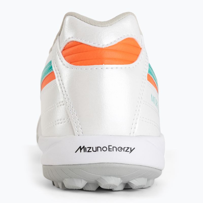 Încălțăminte de fotbal Mizuno Morelia Sala Elite TF white/arcadia/lava orange 6