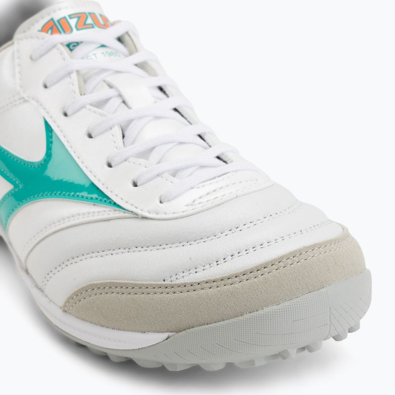 Încălțăminte de fotbal Mizuno Morelia Sala Elite TF white/arcadia/lava orange 7