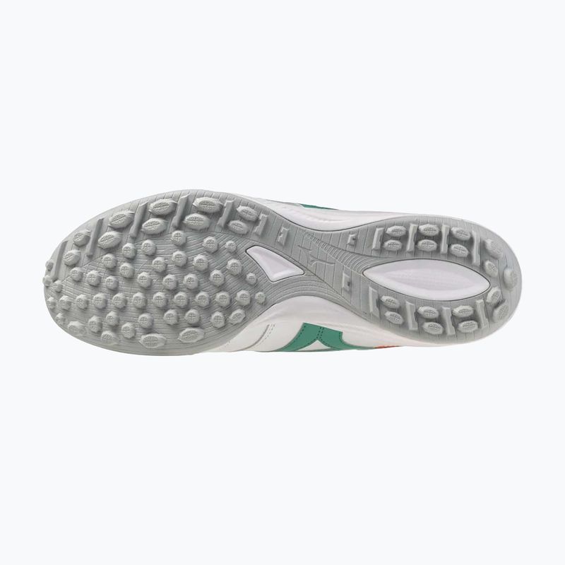 Încălțăminte de fotbal Mizuno Morelia Sala Pro TF white/arcadia/lava orange 2