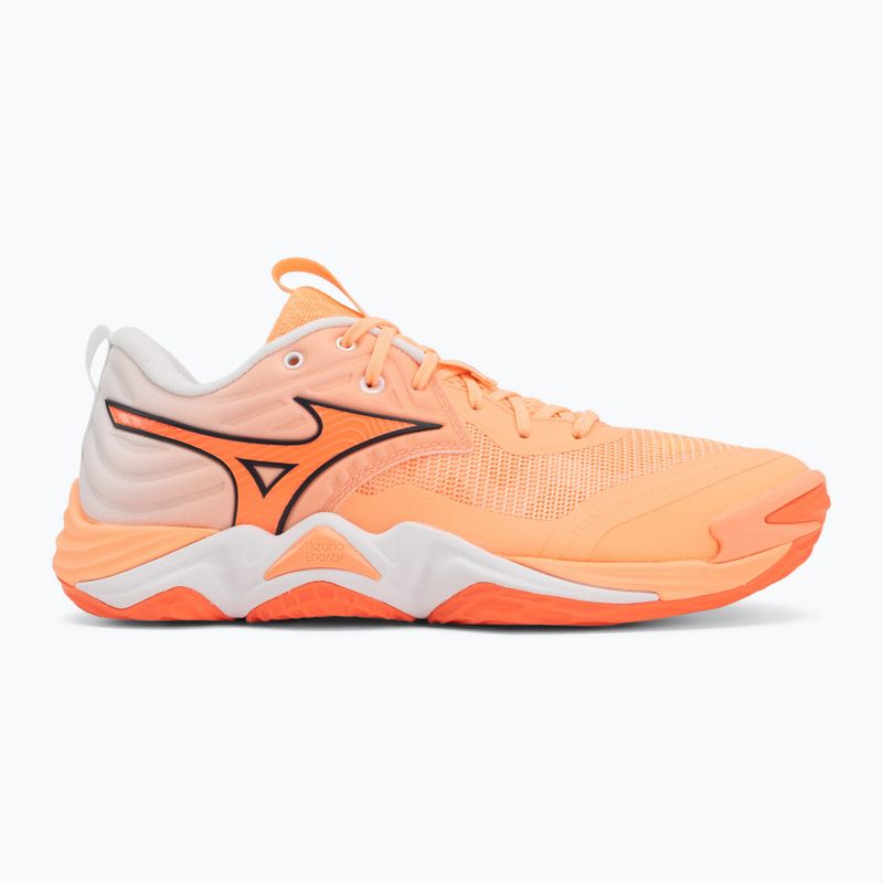Încălțăminte de volei Mizuno Wave Momentum Elite flamingo coral/lava orange/white 2