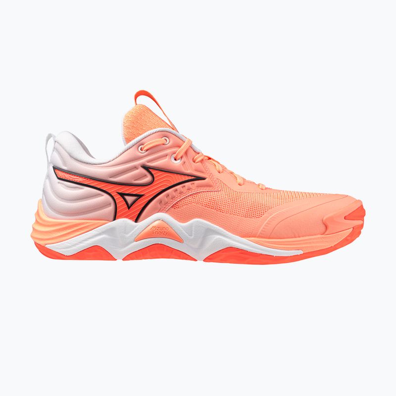 Încălțăminte de volei Mizuno Wave Momentum Elite flamingo coral/lava orange/white