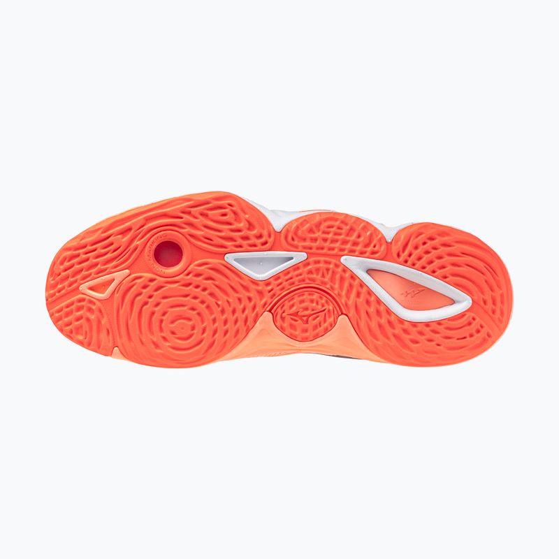 Încălțăminte de volei Mizuno Wave Momentum Elite flamingo coral/lava orange/white 4