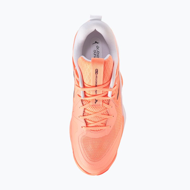 Încălțăminte de volei Mizuno Wave Momentum Elite flamingo coral/lava orange/white 5