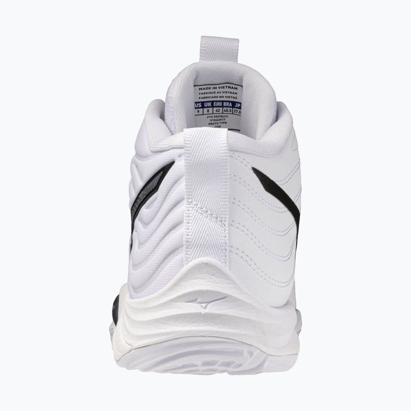 Încălțăminte de volei Mizuno Wave Momentum Elite Mid white/metallic gray/black 3