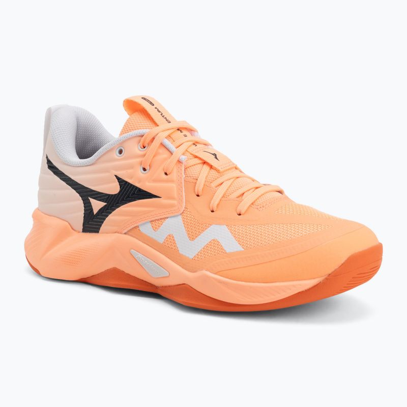 Încălțăminte de volei Mizuno Wave Momentum Pro flamingo coral/carbon/white
