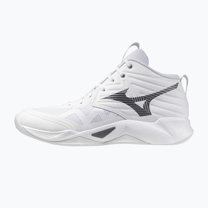Încălțăminte de volei Mizuno Wave Momentum Pro Mid white/metallic gray/black