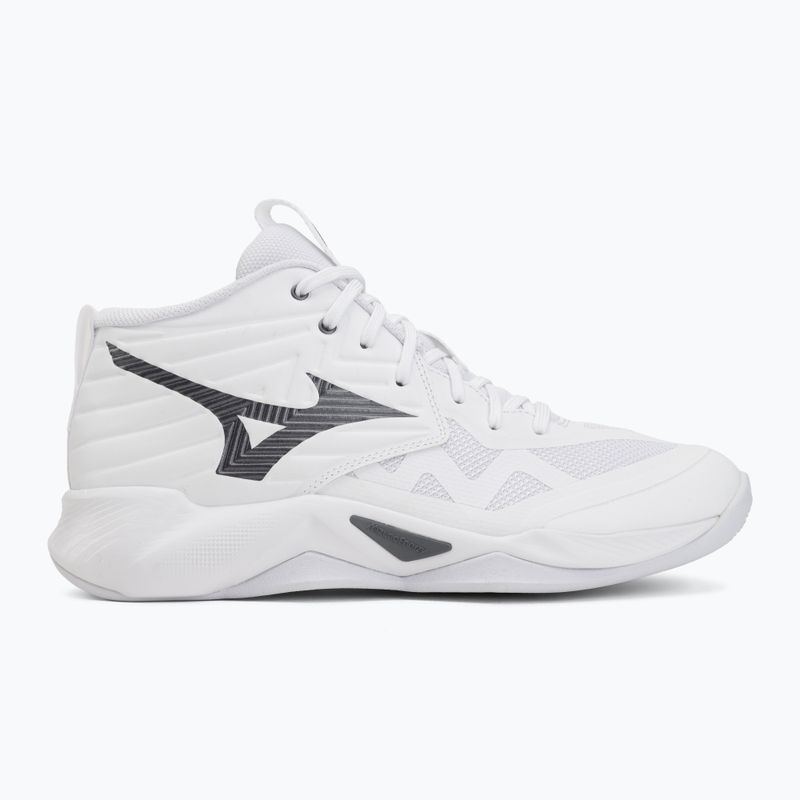 Încălțăminte de volei Mizuno Wave Momentum Pro Mid white/metallic gray/black 2