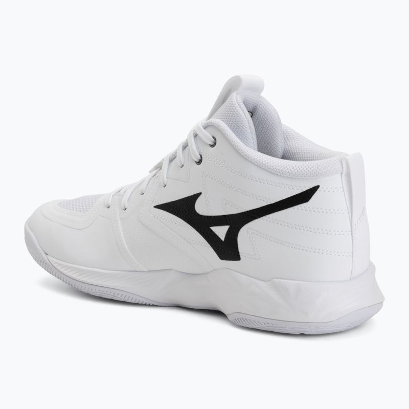 Încălțăminte de volei Mizuno Wave Momentum Pro Mid white/metallic gray/black 3