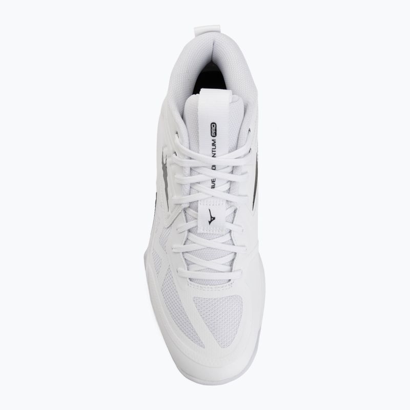 Încălțăminte de volei Mizuno Wave Momentum Pro Mid white/metallic gray/black 5