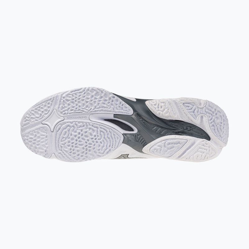 Încălțăminte de volei Mizuno Wave Lightning Elite white/ultimate gray/black 4