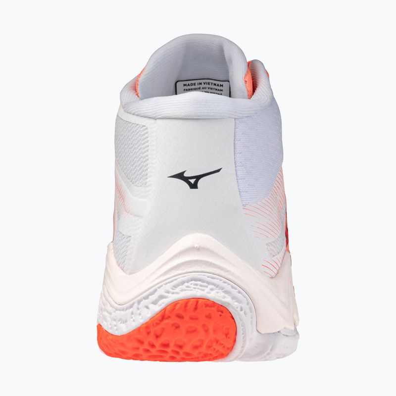 Încălțăminte de volei Mizuno Wave Lightning Elite Mid Flamingo Coral/Lava Orange/White 3
