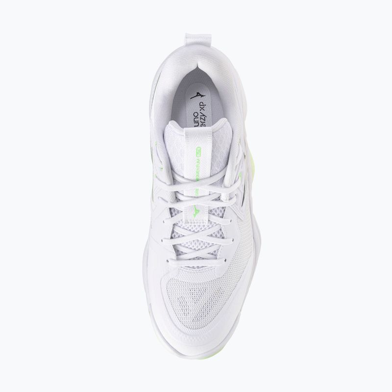 Încălțăminte de volei pentru femei Mizuno Wave Momentum Elite white/balsam green/ambrosia 5