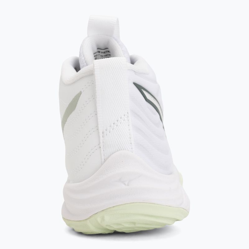 Încălțăminte de volei pentru femei Mizuno Wave Momentum Elite Mid white/balsam green/ambrosia 6
