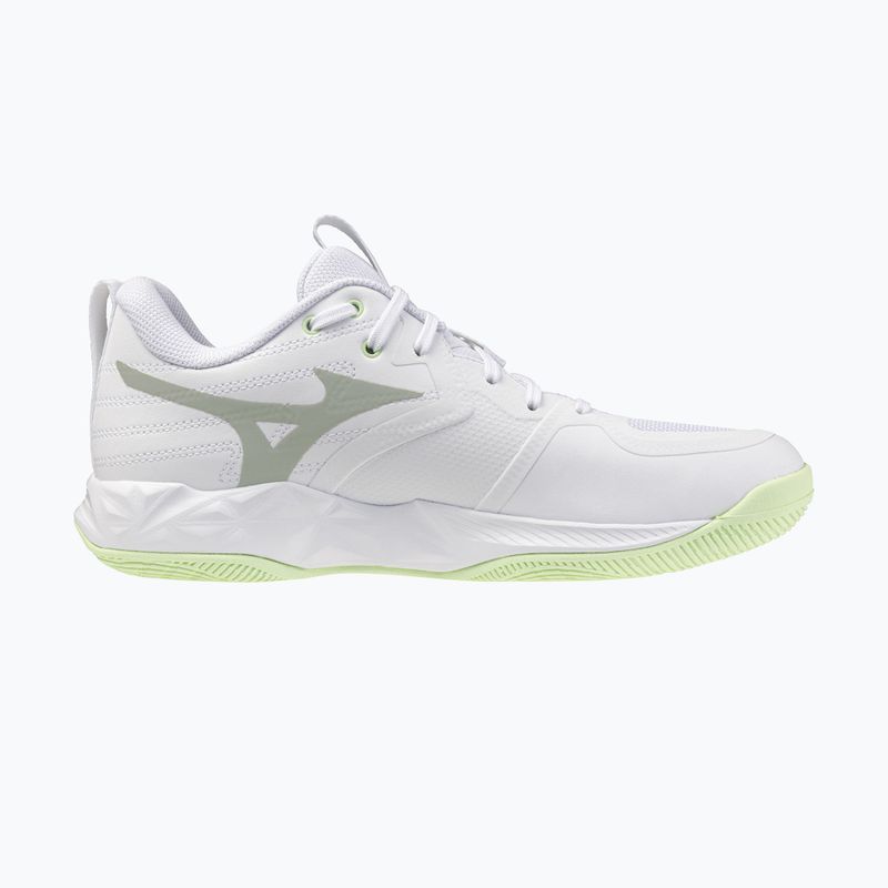 Încălțăminte de volei pentru femei Mizuno Wave Momentum Pro white/aqua gray/ambrosia 2