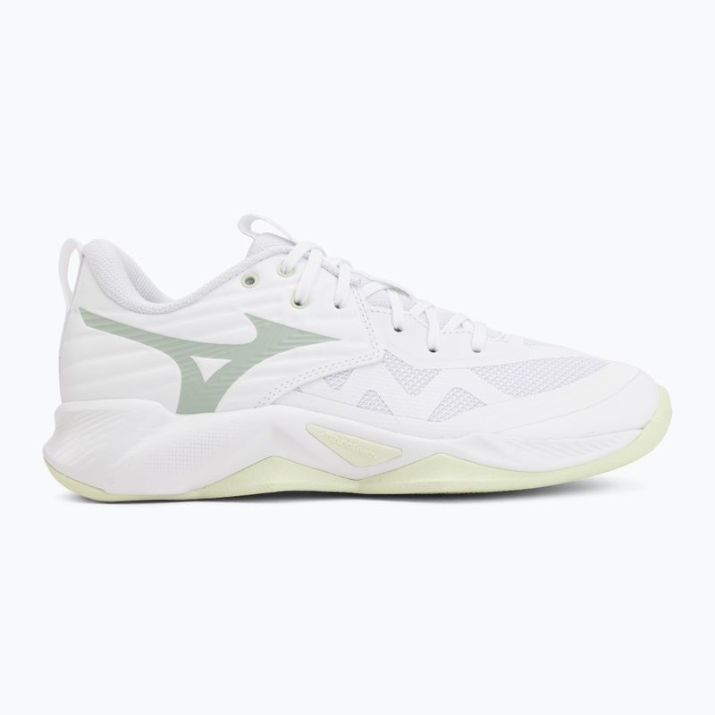 Încălțăminte de volei pentru femei Mizuno Wave Momentum Pro white/aqua gray/ambrosia 2
