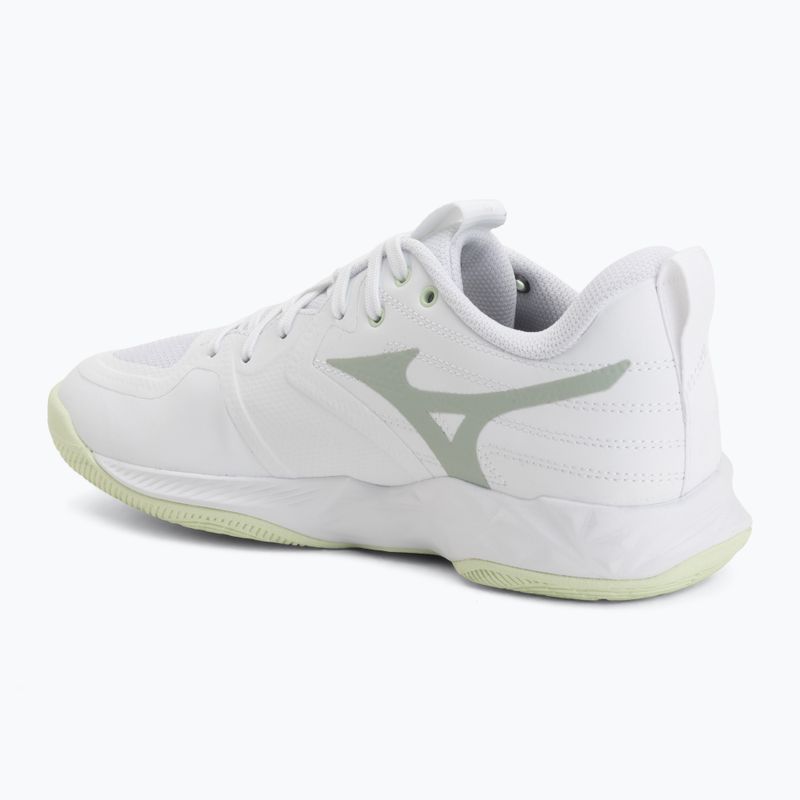 Încălțăminte de volei pentru femei Mizuno Wave Momentum Pro white/aqua gray/ambrosia 3