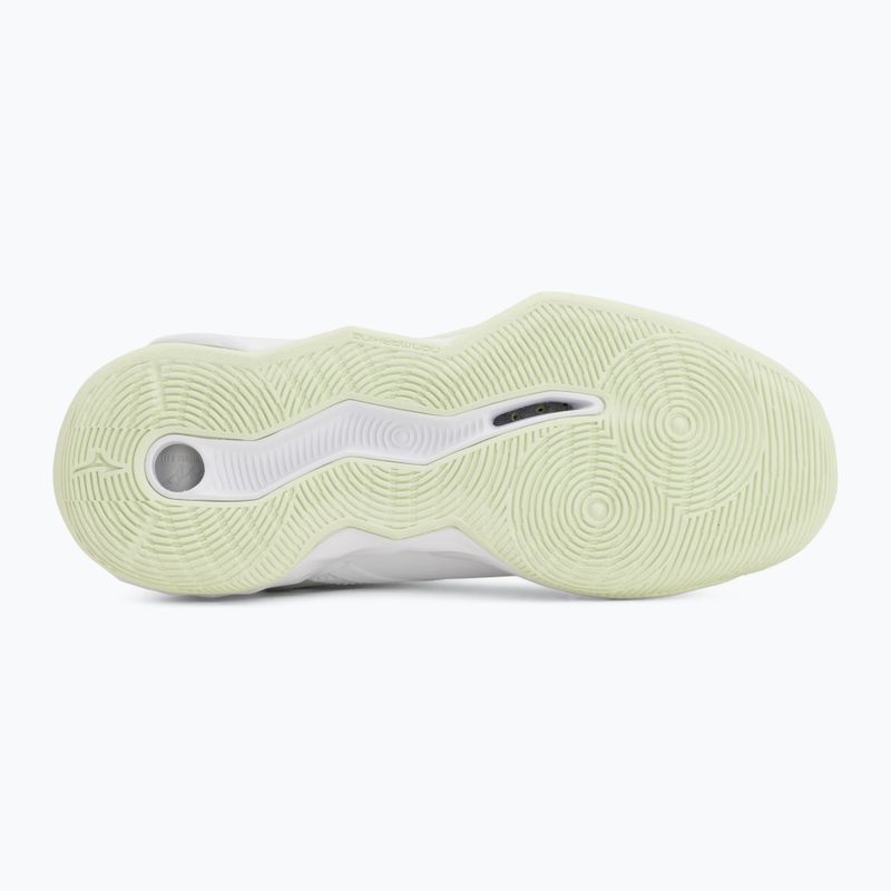 Încălțăminte de volei pentru femei Mizuno Wave Momentum Pro white/aqua gray/ambrosia 4