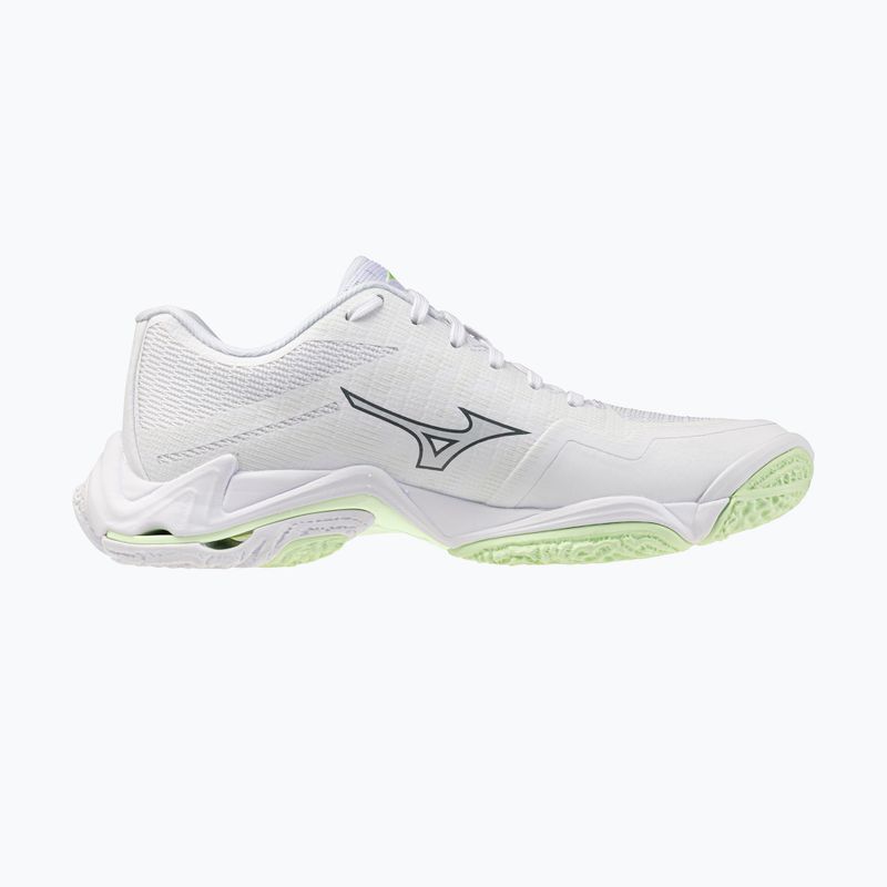 Încălțăminte de volei pentru femei Mizuno Wave Lightning Elite white/balsam green/ambrosia 2