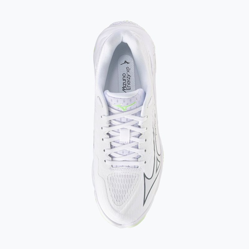 Încălțăminte de volei pentru femei Mizuno Wave Lightning Elite white/balsam green/ambrosia 5