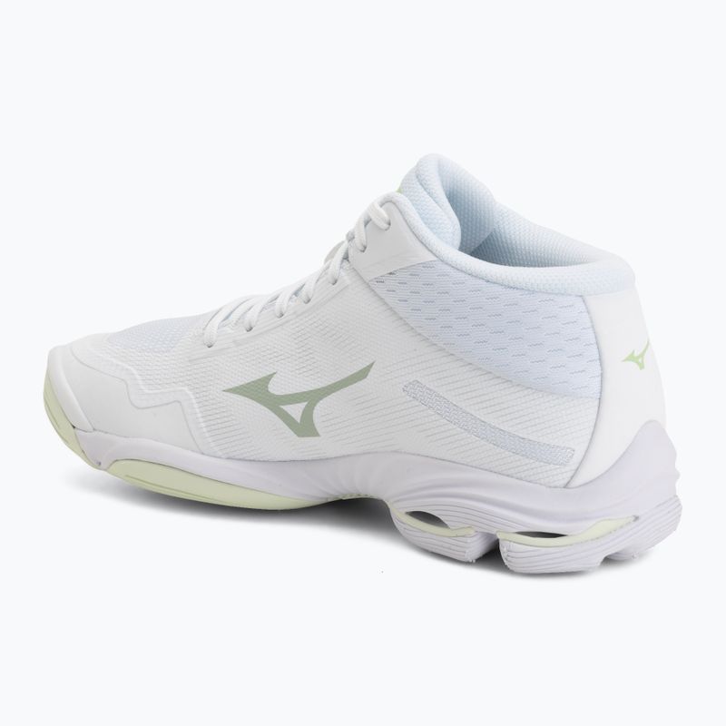 Încălțăminte de volei pentru femei Mizuno Wave Lightning Pro Mid white/aqua gray/ambrosia 3