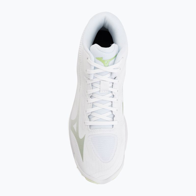 Încălțăminte de volei pentru femei Mizuno Wave Lightning Pro Mid white/aqua gray/ambrosia 5