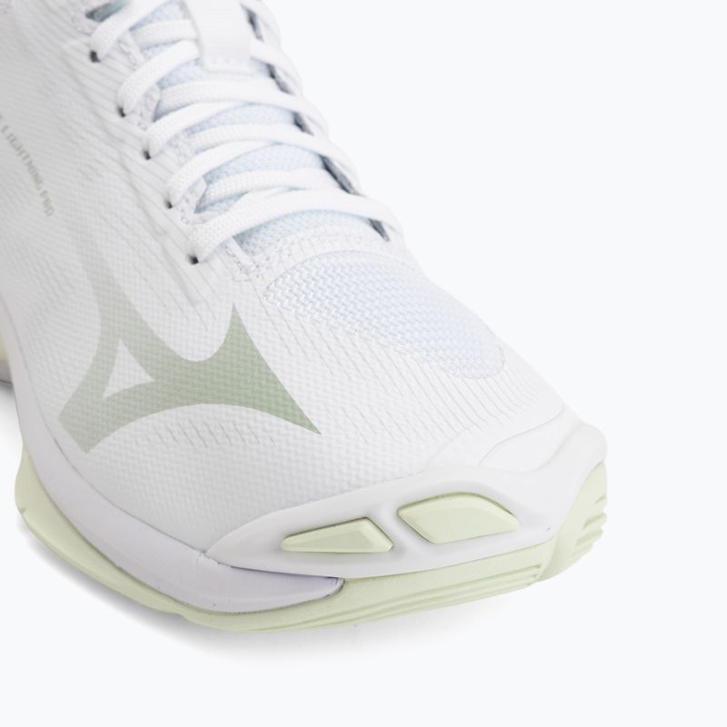 Încălțăminte de volei pentru femei Mizuno Wave Lightning Pro Mid white/aqua gray/ambrosia 7