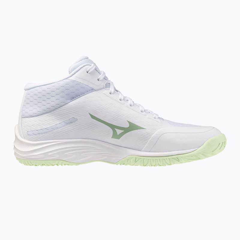 Încălțăminte de volei pentru femei Mizuno Lightning Select Mid white/aqua gray/ambrosia 2