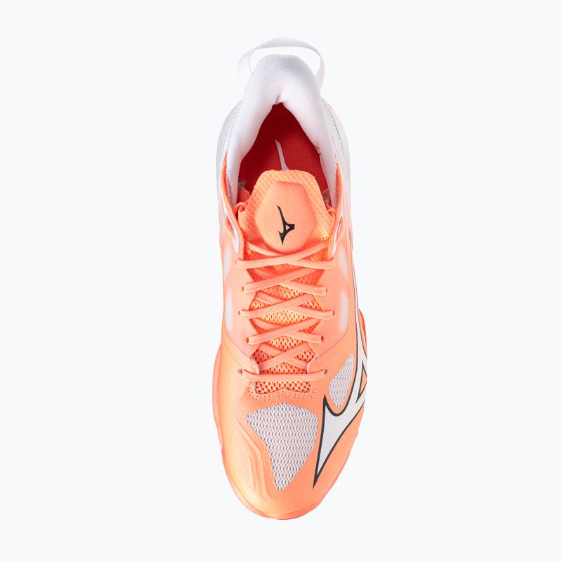 Încălțăminte de handbal Mizuno Wave Mirage 5 flamingo coral/white 5