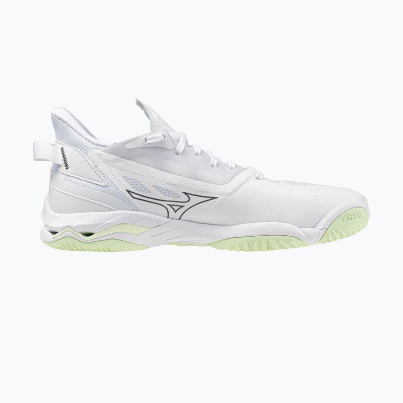 Încălțăminte de handbal pentru femei Mizuno Wave Mirage 5 white/balsam green 2