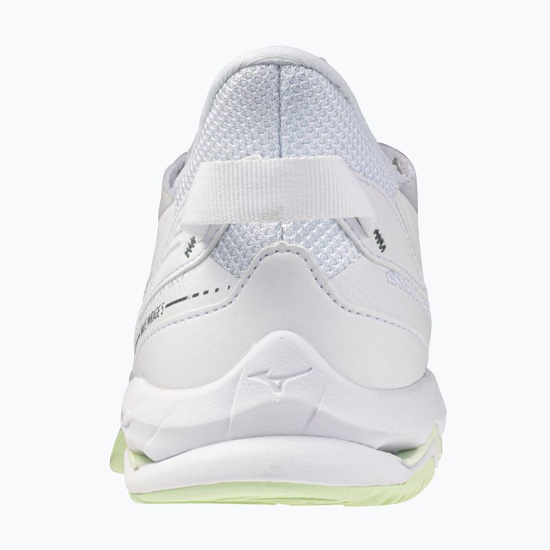 Încălțăminte de handbal pentru femei Mizuno Wave Mirage 5 white/balsam green 3