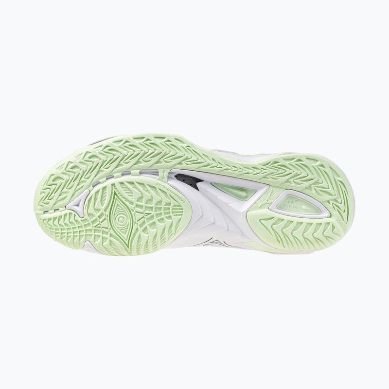 Încălțăminte de handbal pentru femei Mizuno Wave Mirage 5 white/balsam green 4