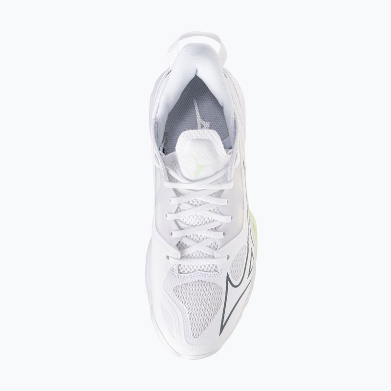 Încălțăminte de handbal pentru femei Mizuno Wave Mirage 5 white/balsam green 5