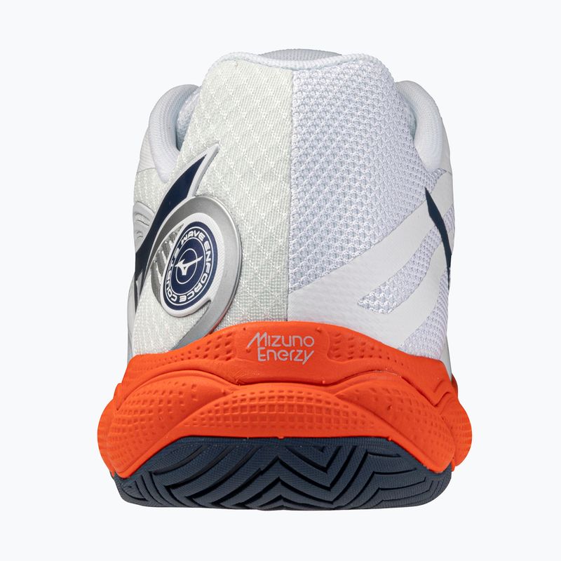 Încălțăminte de tenis pentru bărbați Mizuno Wave Enforce Court 2 AC white/insignia blue/orange 3