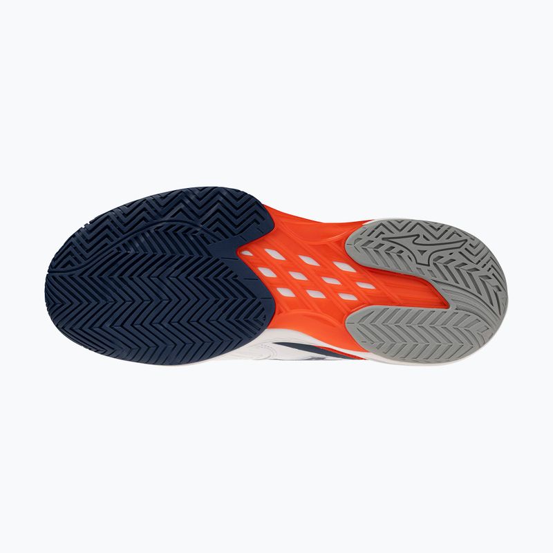 Încălțăminte de tenis pentru bărbați Mizuno Neo Ace AC white/insignia blue/orange 3