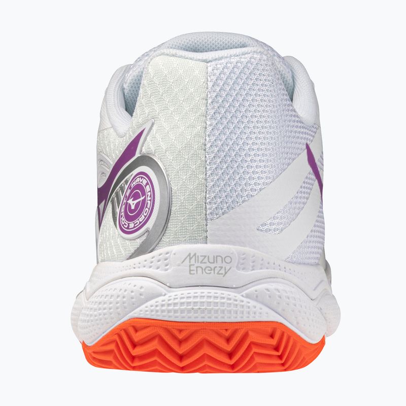 Încălțăminte de tenis pentru femei Mizuno Wave Enforce Court 2 CC white/dahlia/sunstone 3