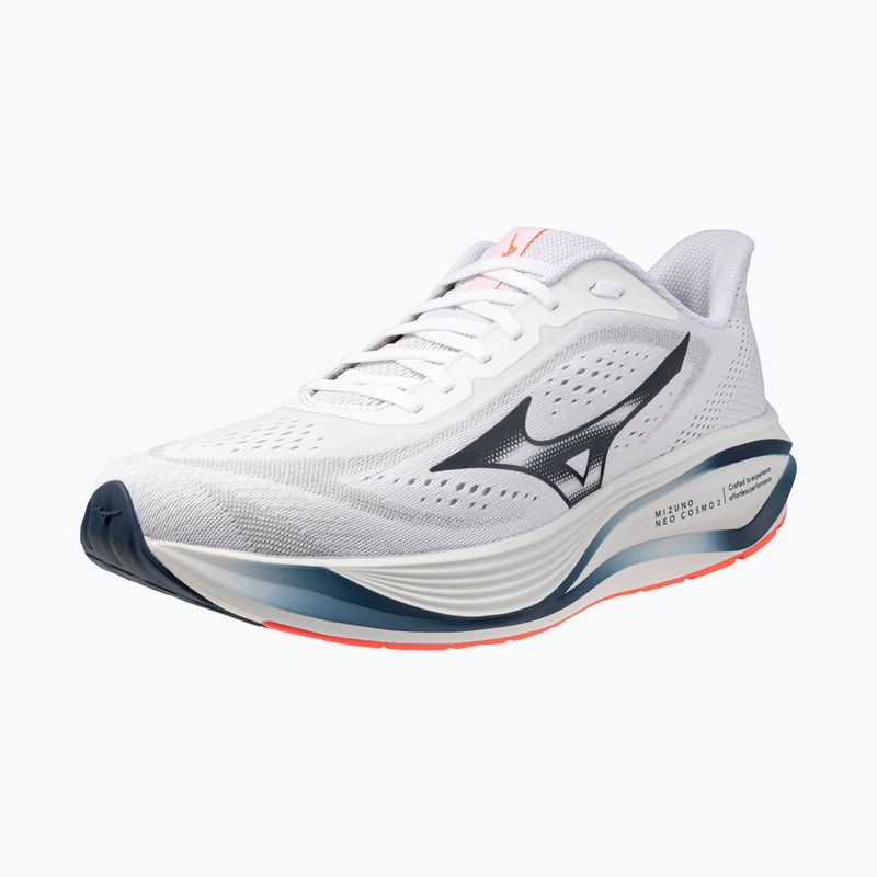 Încălțăminte de alergare pentru bărbați Mizuno Neo Cosmo 2 white/dress blues/neon flame 3