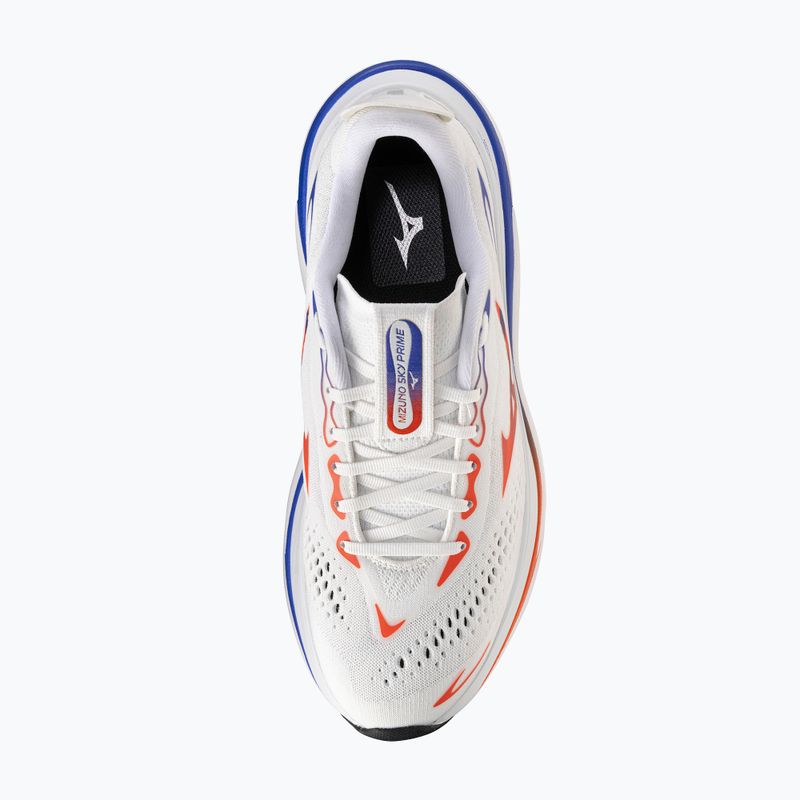 Încălțăminte de alergare pentru bărbați Mizuno Sky Prime gf white/orange/royal blue 8