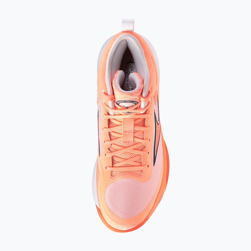 Încălțăminte de volei Mizuno Neo Jump Mid flamingo coral/lava orange/white 5