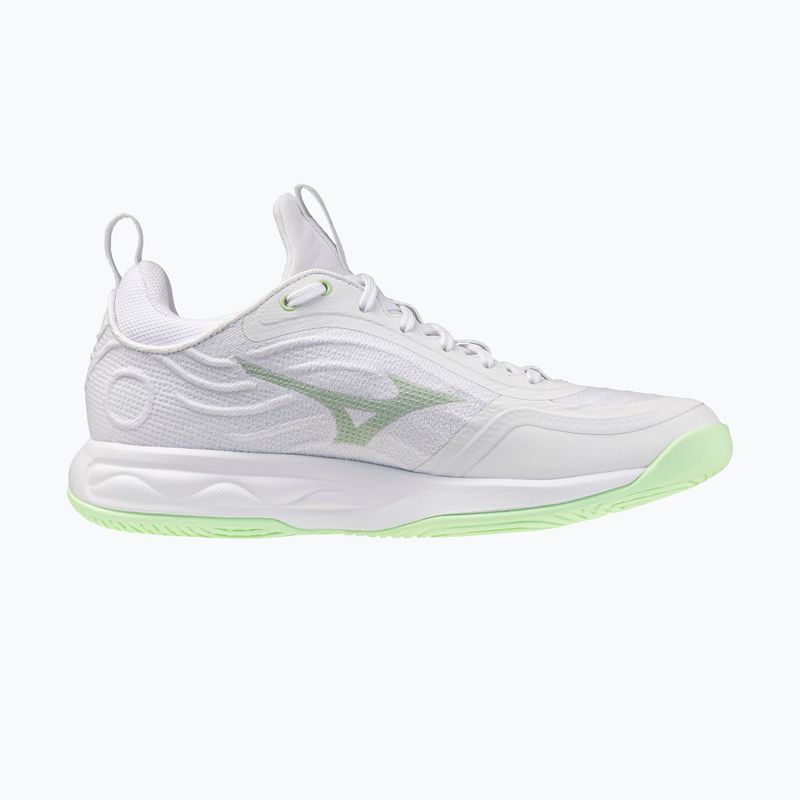 Încălțăminte de volei pentru femei Mizuno Wave Luminous Elite white/aqua gray/ambrosia 2