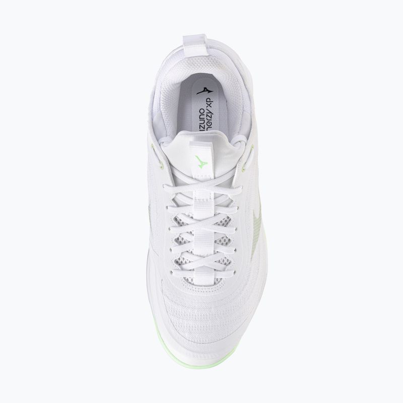 Încălțăminte de volei pentru femei Mizuno Wave Luminous Elite white/aqua gray/ambrosia 5