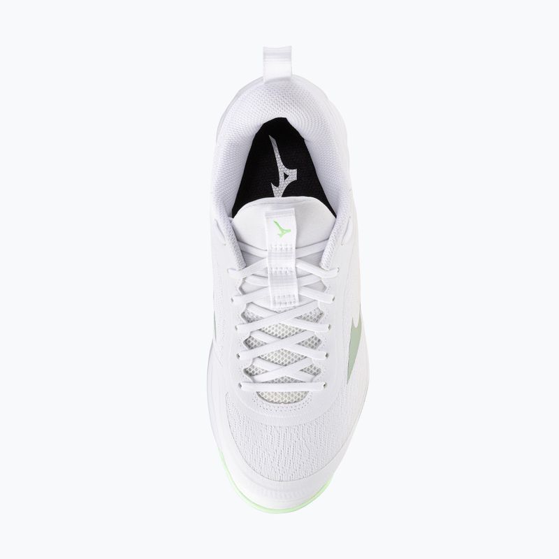 Încălțăminte de volei pentru femei Mizuno Wave Luminous Pro white/aqua gray/ambrosia 5