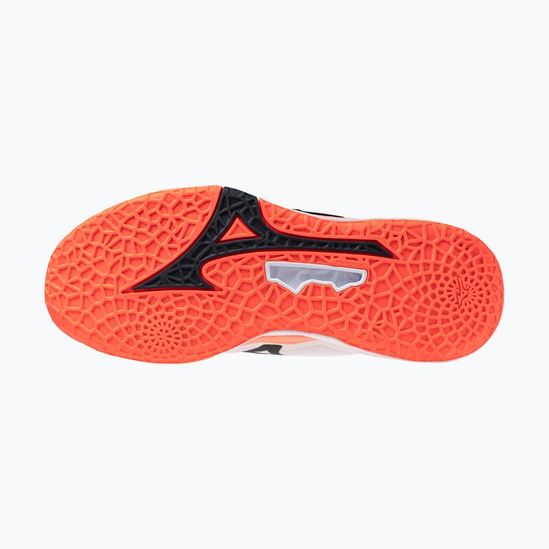 Încălțăminte de handbal Mizuno Wave Stealth Neo 2.1 white/black/flamingo coral 4