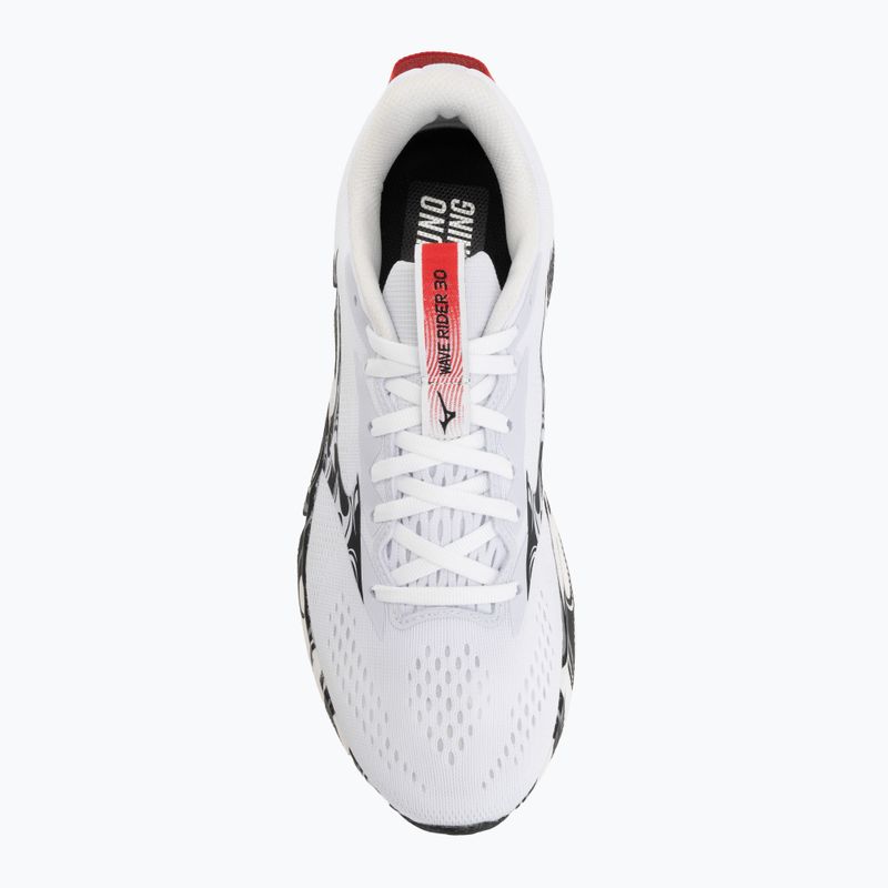Încălțăminte de alergare pentru bărbați Mizuno Wave Rider 30 Disclosure white/black/high risk red 5