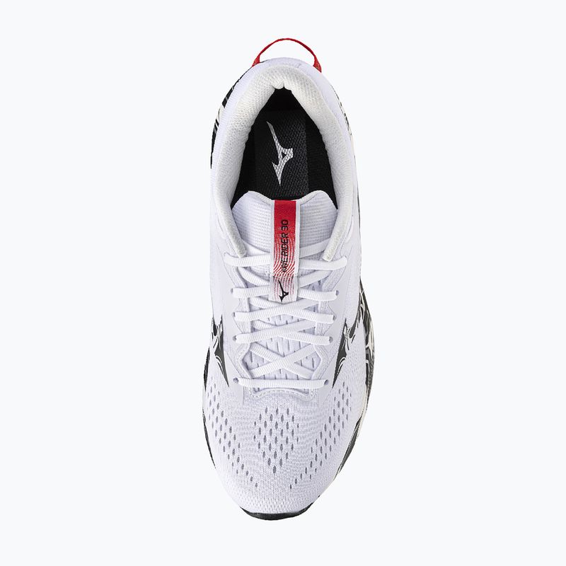 Încălțăminte de alergare pentru bărbați Mizuno Wave Rider 30 Disclosure white/black/high risk red 5