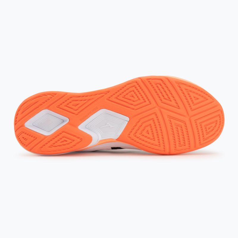 Încălțăminte de handbal Mizuno Wave Stealth Elite white/lava orange 4