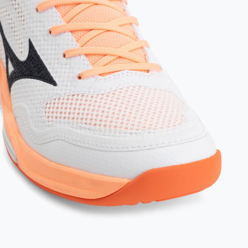 Încălțăminte de handbal Mizuno Wave Stealth Pro white/black/flamingo coral 7