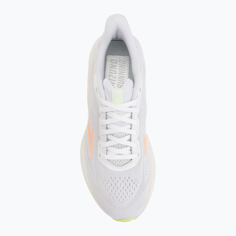 Încălțăminte de alergare pentru femei Mizuno Neo Cosmo 2 white/flamingo coral/lime pulp 5
