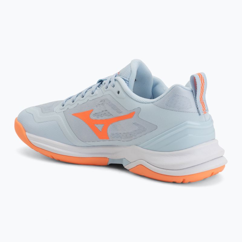 Încălțăminte de handbal pentru femei Mizuno Wave Stealth Elite blue finch/white 3